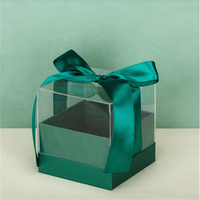 FULLSUN Custom Zwei Stück Acryl Schokolade Geschenk verpackung Box Gebundenes Band Mit Schleife