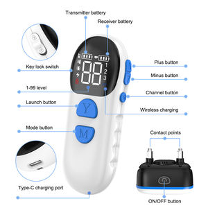 <span class=keywords><strong>Collar</strong></span> de descarga para perros, dispositivo de carga inalámbrica, antiladridos, entrenamiento remoto, vibración, 2600 pies, novedad - Product Image 6