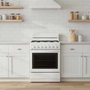 Cocina de <span class=keywords><strong>Gas</strong></span> Independiente de 4 Quemadores con <span class=keywords><strong>Horno</strong></span> <span class=keywords><strong>y</strong></span> Parrilla, Funciones de Convección, Encendido Automático, Acero Inoxidable para el Hogar - Product Image 3