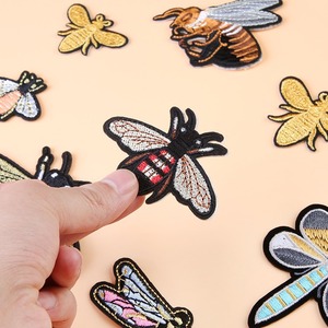 Noda thân thiện với môi sắt-on thêu con chuồn chuồn vá Dễ Thương Vải với PVC cho quần áo cảm thấy phong cách - Product Image 2