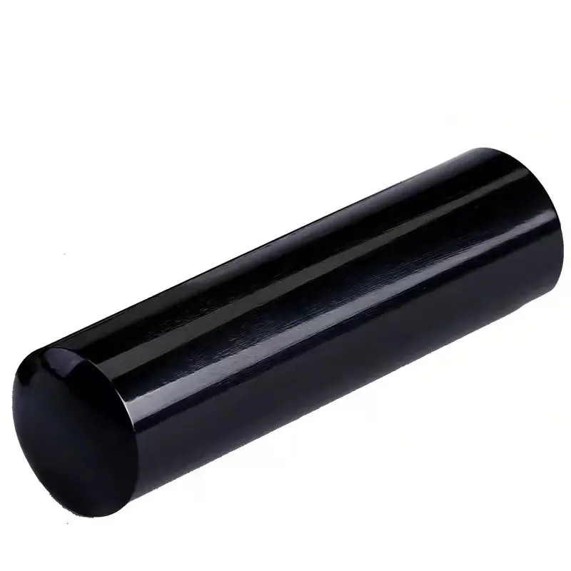 Water Buffalo Black Horn Roll warna untuk pegangan pisau cap ukuran khusus/cetak cap dan kesan disana