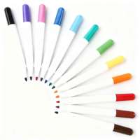 Ensemble de marqueurs permanents acryliques 12 couleurs en gros, stylo de peinture artistique pour papier, largeur d'écriture de 6 mm pour les étudiants