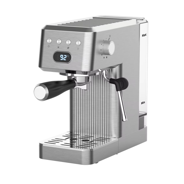 New Design Portable 20Bar Espresso Coffee Maker Household Automatic Electric Machine with Thermometer in French German Languages