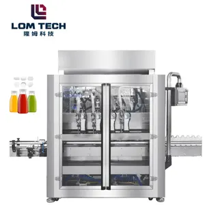 2024 New Product Automatic Glass Plastic Bottle Can Beer Juice Cream Paste Sauce Liquid Oil Filling Machine Optional Capping