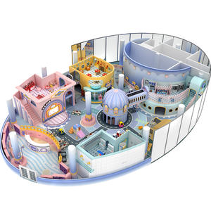 <span class=keywords><strong>Village</strong></span> de jeux de rôle pour enfants en intérieur avec des magasins, équipement de jeu souple d'escalade, ensemble de terrain de jeu sécurisé pour les enfants d'âge préscolaire - Product Image 1