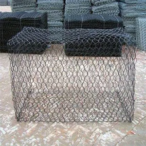Gabbione paniere in gabbione zincato pesante scatola rivestita di zinco rete metallica gabbia di pietra per pietra muro di sostegno