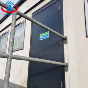 ZHTDOORS Puertas de entrada comercial de metal EN 60min puerta cortafuegos acero barato seguro Shandong puerta ignífuga - Product Image 5