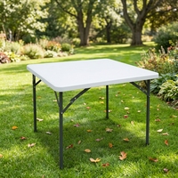 Table basse d'extérieur moderne pliable et empilable, petites tables pliantes en plastique en gros pour salon et entrepôt