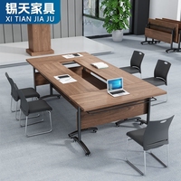 XTZDZ-006 table de conférence moderne luxueuse ensemble bureau de direction et chaise en mélamine pour réunion et travail de bureau