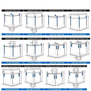 Bolsa Industrial Jumbo para Materiales a Granel, Empaque de Cemento, Bolsa de Elevación FIBC de Alta Densidad, Material 100% PP, Factor de Seguridad 5:1 - Product Image 1