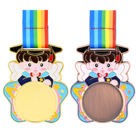 Marque pas de prix de gros Minimum, ange mignon, médaille pour enfants, médailles d'or pour enfant, récompense, Badge Encourage avec ruban