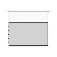 Écran de projection motorisé encastré au plafond CE anti-reflet, escamotable, 4K ALR HD PET, moteur silencieux UST pour salle de formation