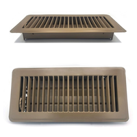 Évent de registre de sol pour levier d'alimentation en air à réglage facile de 4 pouces par 10 pouces 4 "X 10" couvercles d'évent de sol