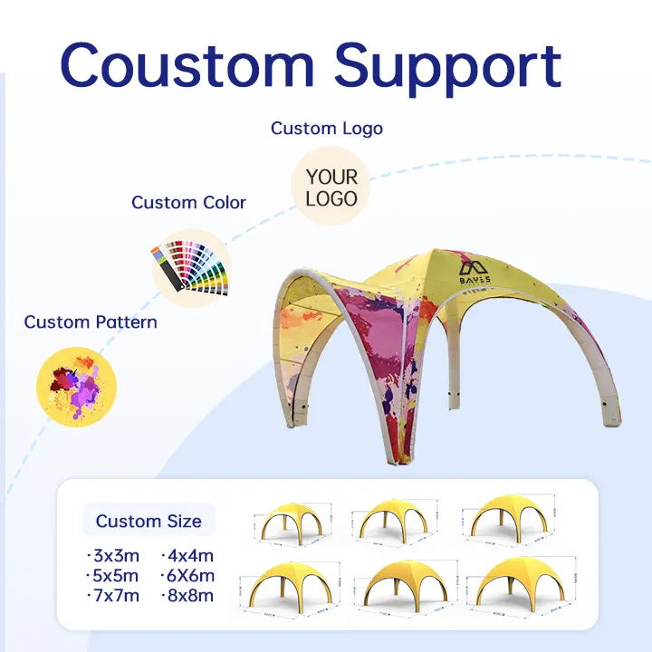 Zelt Aufblasbar Inflatable Air Marquees Gazebo Canopy Air Sealed Tents Trade Show Waterproof Exhibition Tents For Events
