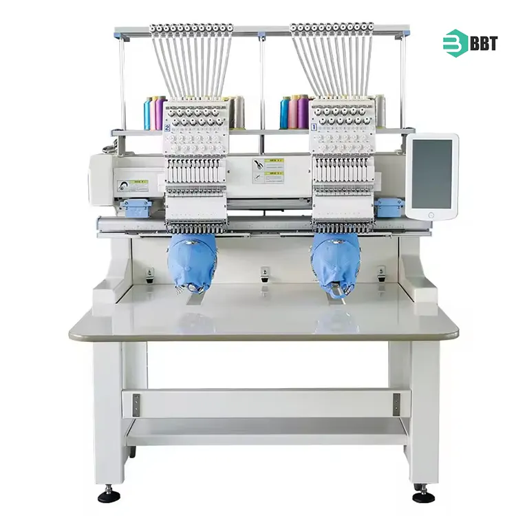 Professional Brother Embroidery Machine Small 2 Heads High Speed Commercial Computerized Embroidery Machine For Sales