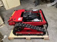 Tondeuse à gazon robotisée sur chenilles auto-chargeante hybride avec télécommande, moteur Loncin 16HP, débroussailleuse RC pour pente de 45 degrés, ferme solaire