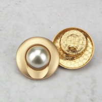 Boutons en alliage plaqué or sur mesure pour veste en jean pour homme, 17 mm/19 mm