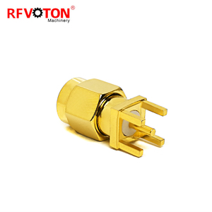 Connecteur coaxial RF plaqué <span class=keywords><strong>or</strong></span> SMA mâle pour carte de conversion PCB, 6,5 mm x 6,5 mm, conforme RoHS, en stock – Fournisseur d'usine - Product Image 2