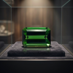 Haute qualité 8X10mm coupe octogonale tourmaline verte naturelle IGI certifié prix de gros pierre précieuse en vrac à facettes - Product Image 4