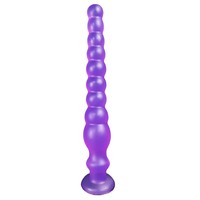 Ensemble de tailles de plugs anaux en forme de gourde transparente et colorée, avec perles à tirer, masseur dorsal souple pour masturbation féminine, jouet sexuel pour adultes