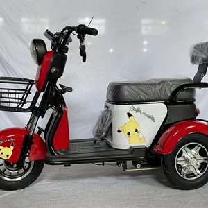Triciclo Eléctrico Familiar de Pasajeros de Largo Alcance, Scooter Eléctrico de 3 Ruedas con Asiento para Bebé - Product Image 6