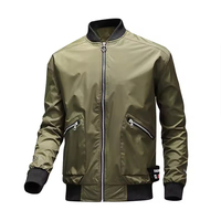 Blousons Bomber en Toile Personnalisés Automne Fermeture Éclair ODM Nouvelle Collection 2026 Haute Qualité Respirant Réversible Homme Vente en Gros Décontracté
