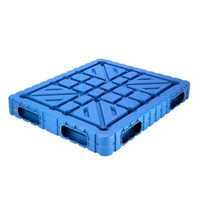 Double Sided Blow Molded Plastic Pallets 4 Way Entry 85mm Height For Forklift And <b>Racking</b> Use - Product Image 2