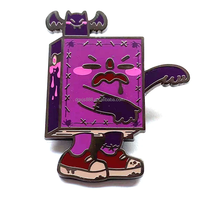 Broches et badges en métal plaqué or, personnalisables avec logo, motif nature, dessin animé, émail dur de haute qualité, vente en gros