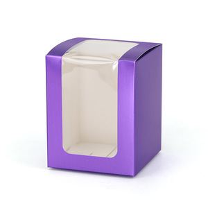 8x8x10cm Dobrável Pequena Caixa De Papel Logotipo Personalizado Impresso Cosméticos Embalagem Caixa De Papelão com Janela - Product Image 6