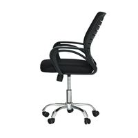 Chaise de bureau professionnelle en maille noire, confortable et fonctionnelle, chaise de direction, chaise d'ordinateur économique, chaise de direction, chaise de jeu