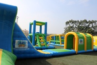 WINSUN Bingo Super Parc aquatique gonflable, parcours d'obstacles de plage et de mer, parcours aquatique gonflable
