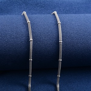 Collier ras du <span class=keywords><strong>cou</strong></span> en maille perlée <span class=keywords><strong>chic</strong></span> <span class=keywords><strong>de</strong></span> 4 mm en acier inoxydable pour femmes et hommes, couleur or/argent, bijoux en métal - Product Image 5