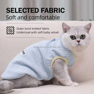 Casaco de Inverno para Gato em Algodão Tricotado, Estilo Clássico, à Prova de Frio, para Animais de Estimação - Product Image 2