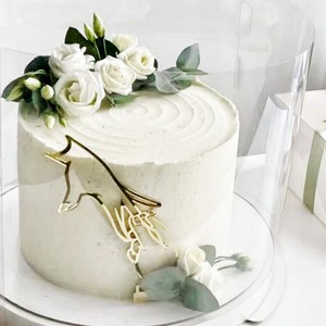 ของตกแต่งเค้กน้ำผึ้งและของหวาน สีทอง สีโรสโกลด์ แบบมือ 1 มือ 2 สำหรับวันวาเลนไทน์ งานแต่งงาน ขอแต่งงาน สไตล์อินส์ ทำจากพลาสติก - Product Image 5