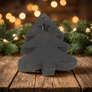 Décoration murale de Noël en forme d'arbre noir en MDF pour chambre, ferme, chalet, maison, bureau - Product Image 3