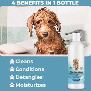 Ingrédients biologiques Shampooing <span class=keywords><strong>anti</strong></span>-démangeaisons <span class=keywords><strong>pour</strong></span> animaux de compagnie Shampooing <span class=keywords><strong>pour</strong></span> chiots et chiens 4 en 1 avec 4 parfums - Product Image 3