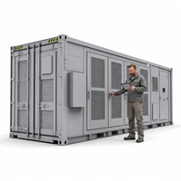 Système de stockage d'énergie conteneurisé B1 5 MWh, batterie lithium-ion 1500 V CC à refroidissement liquide pour réseau industriel
