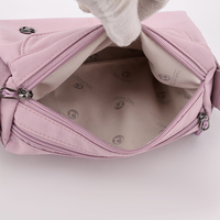 Tas selempang nilon wanita dompet multiwarna kustom pabrikan grosir