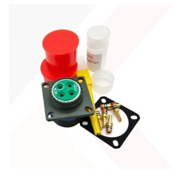 D38999/24FC35PN Circular Connector Shielded Circular Panel Receptacle, Removable Crimp Type Female Socket Connectors D38999