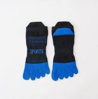 Mode lettre court hommes sport cheville chaussettes coton personnalisé cinq orteils athlétique Tube chaussettes en gros