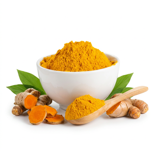 100% Pure Turmeric Root Powder from India Wild Cultivated Solvent Extracted Supplied in Glass Plastic or Mason Jar Containers - Product Image 1