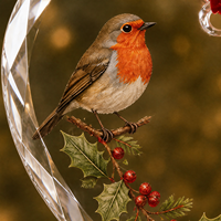 Ornement de Noël en verre cristal transparent en forme de cœur pour la décoration des fêtes de Noël