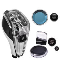 Pommeau de levier de vitesses en cristal de haute qualité pour BMW E90, F30, G20 - Lumière LED, fibre de carbone et accessoires pour voitures manuelles/automatiques
