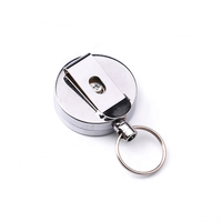JRGIFTS Porta Llaves Metálico de 4CM, Porta Identificaciones, Porta Tarjetas, RFID