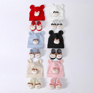 3D Cartoon Breathable Anti-Slip Casual Spring <b>Baby</b> <b>Socks</b> Set with Cute <b>Baby</b> Hat Knitted Cotton Newborn <b>Girls</b> & Boys Wholesale - Product Image 2