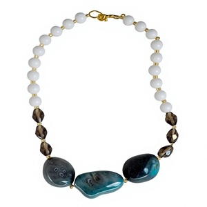 Meilleur Collier Artisanal en Résine Jaune et Noire en Forme de Boule, Tendance, Qualité Supérieure, Bijou Unisexe, Pièce Déclaration Mignonne - Product Image 5