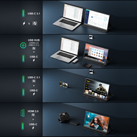 Écran portable 4K UHD IPS de 17,3 pouces, écran de jeu pour PC, écran étendu pour téléphone, pour PS5, fabriqué par OEM