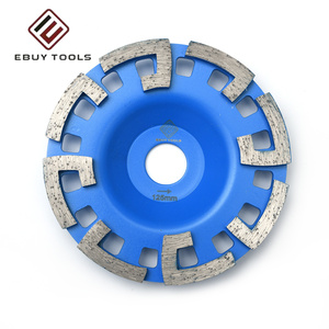 Meule diamantée de qualité supérieure de 5 pouces (125 mm) pour meuleuse d'angle, disque abrasif pour béton, marbre, granit - Product Image 1