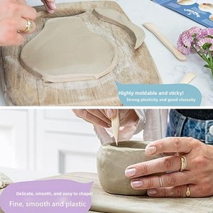 Argile à <span class=keywords><strong>modeler</strong></span> <span class=keywords><strong>blanche</strong></span> sans cuisson XinyiArt, argile à séchage à l'air libre 1 kg, argile à <span class=keywords><strong>modeler</strong></span> de qualité supérieure pour artistes professionnels - Product Image 2