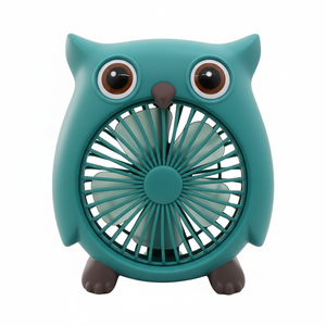 Ventilatore da Tavolo a Forma di Gufo 10-12.9 Pollici, Motore AC, Oscillante, Controllo Meccanico, 40 W, Ventilatore Domestico in Plastica con Timer e Tre Velocità - Product Image 1